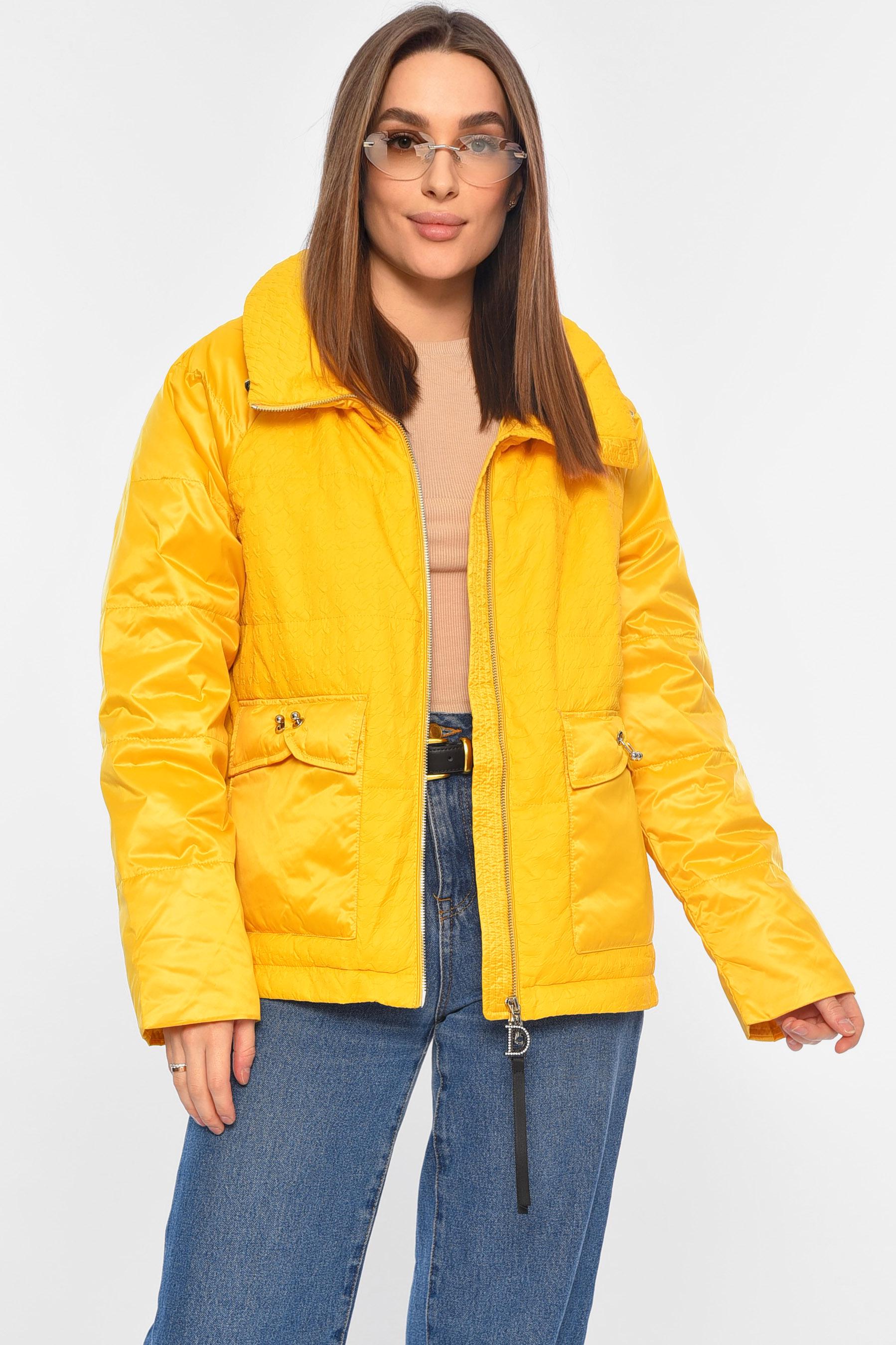 Куртка жіноча демісезонна L Жовтий (178115) - фото 2