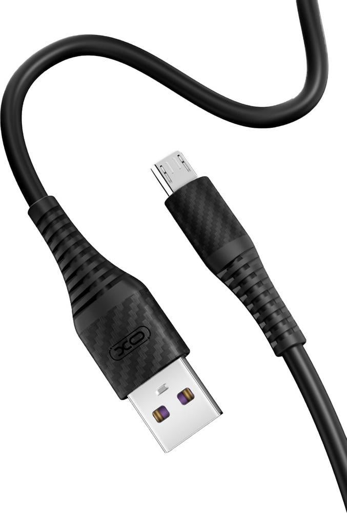 Кабель интерфейсный Xo NB157 USB-microUSB 1 м Black (27521)