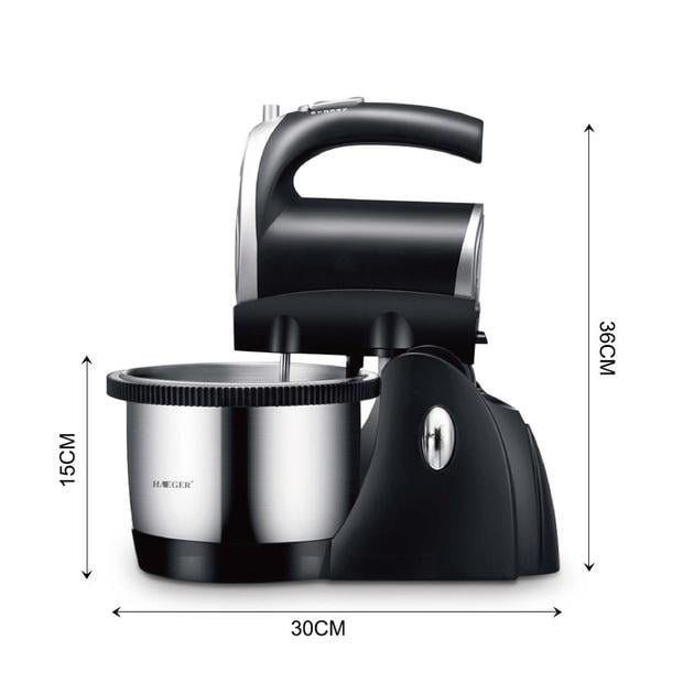 Миксер стационарный RAF R.6662 стальная чаша 2,5 л 1000 Вт Черный (28412410) - фото 6 Миксер стационарный RAF R.6662 стальная чаша 2,5 л 1000 Вт Черный (28412410) - фото 6