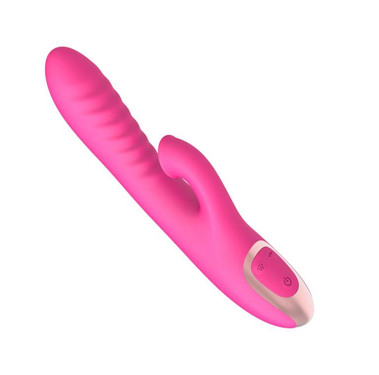 Вибратор с вакуумной стимуляцией клитора USB Красный (red_OL_SV01)