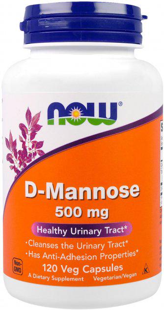 Добавка Now Foods D-манноза 500 мг 120 растительных капсул (NOW-02811)