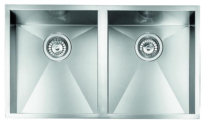 Кухонная мойка CM Filoquadra Slim 2V 77x45 см накладная (11909)