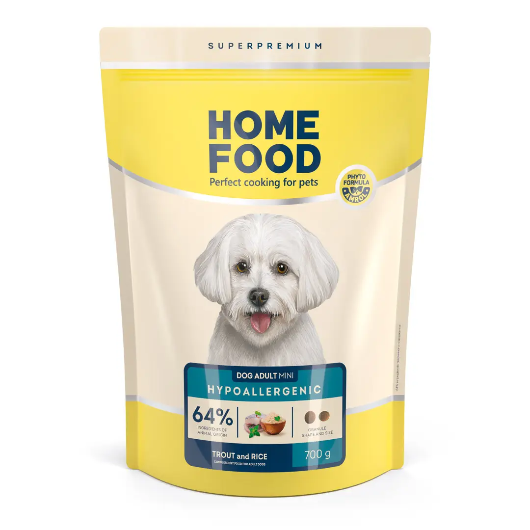 Корм сухой для собак Home Food Mini Hypoallergenic Форель и рис 700 г (3014730659)