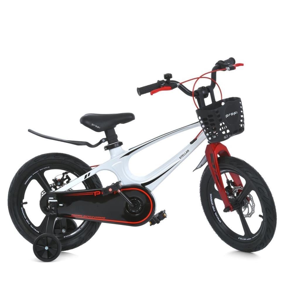 Велосипед дитячий PROF1 20" 1 передач алюмінієва рама підніжка Білий (DR-171-A-90)