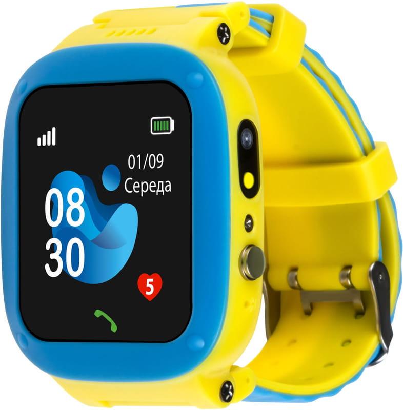 Часы-телефон детский AmiGo go004 GLORY Blue-Yellow (2593288587)