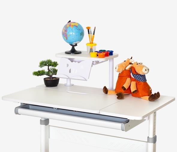 Парта трансформер шкільна ергономічна Evo-Kids TH-310 W/G з полицею Сірий - фото 4 Парта трансформер шкільна ергономічна Evo-Kids TH-310 W/G з полицею Сірий - фото 4