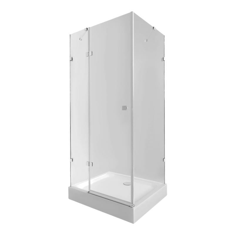 Набор Qtap душевая кабина Capricorn CRM1018RC6 Clear и поддон Unirect 301815 (SD00042350)