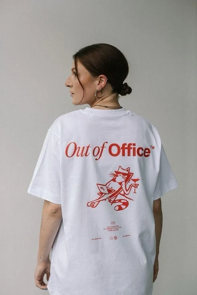 Футболка женская с принтом Pin-000-357 повседневная S Белый (2664082544)