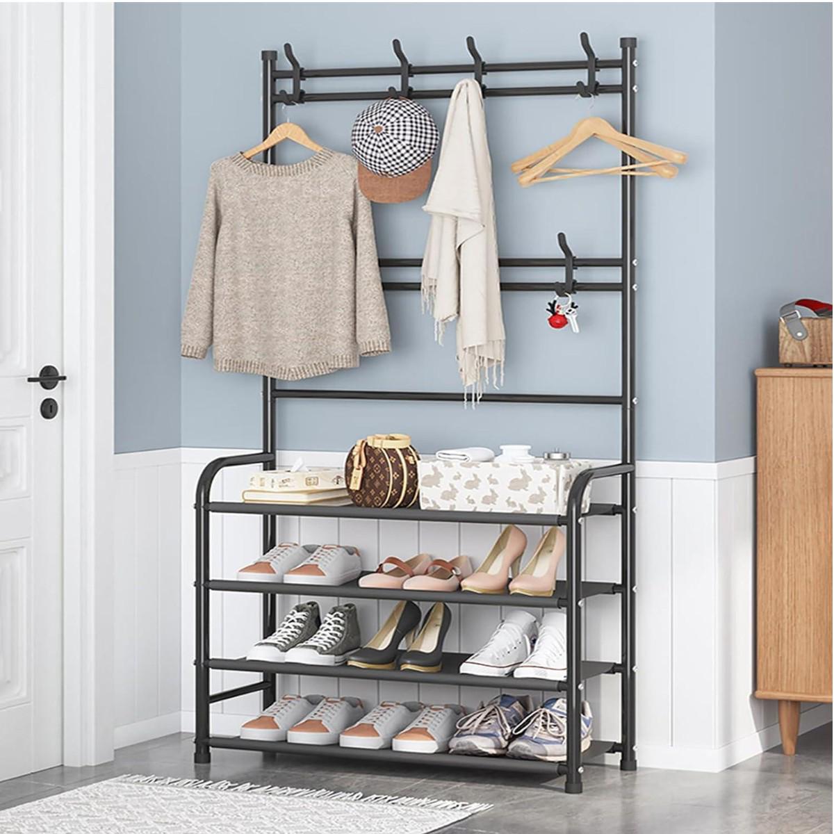 Вешалка-стойка для одежды и обуви Multifunctional Shoe&Hat Rack 80х25,5х170 см (R94054) - фото 7 Вешалка-стойка для одежды и обуви Multifunctional Shoe&Hat Rack 80х25,5х170 см (R94054) - фото 7