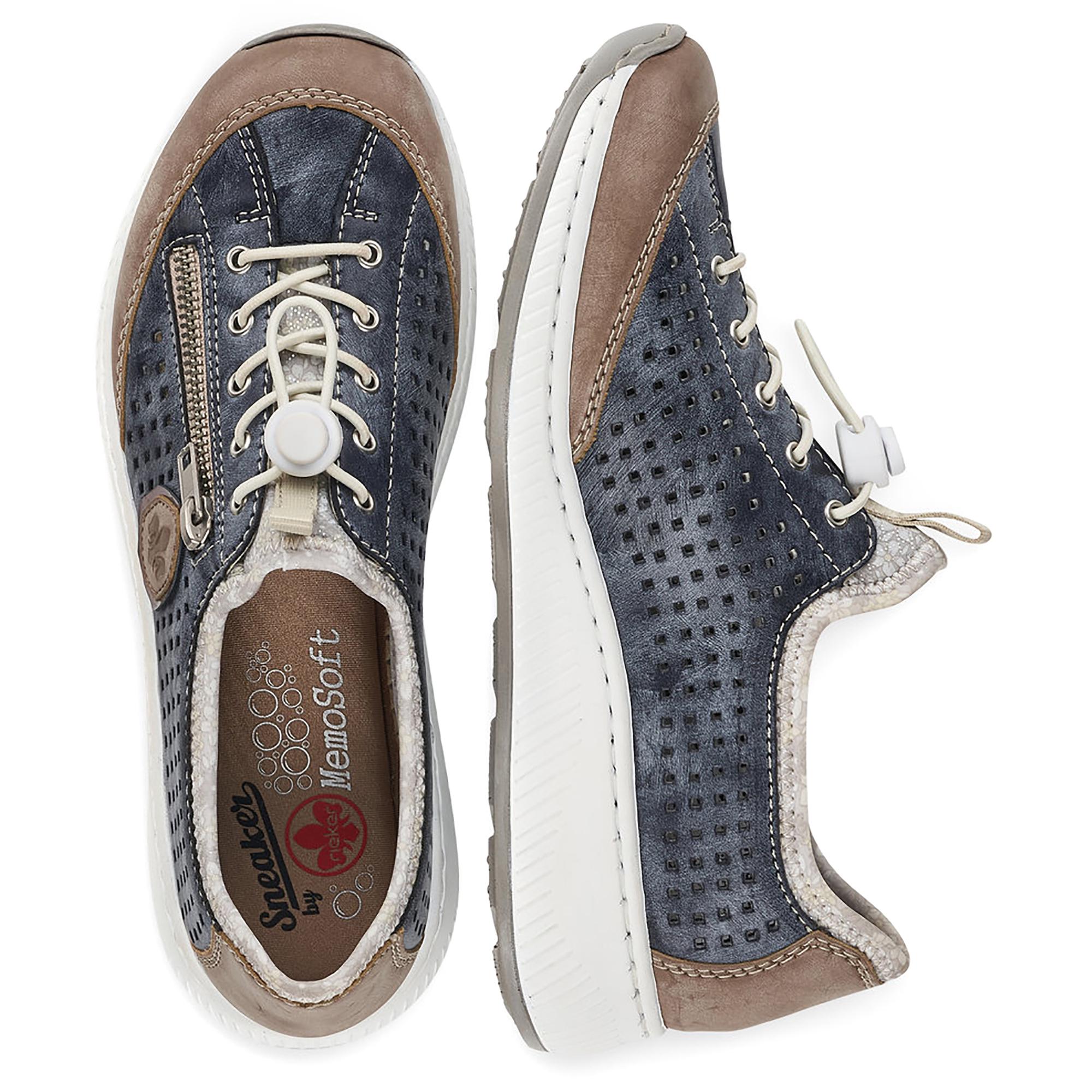 Кроссовки весенние женские Rieker р. 41 Синий/коричневый (089334-41) - фото 2 Кроссовки весенние женские Rieker р. 41 Синий/коричневый (089334-41) - фото 2