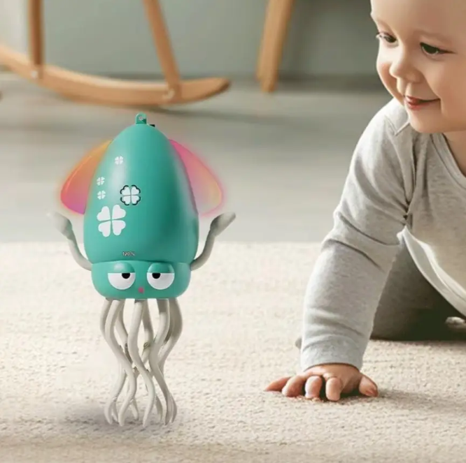 Интерактивная игрушка Осьминог танцующий со звуковыми эффектами Зеленый (10379) - фото 8 Интерактивная игрушка Осьминог танцующий со звуковыми эффектами Зеленый (10379) - фото 8