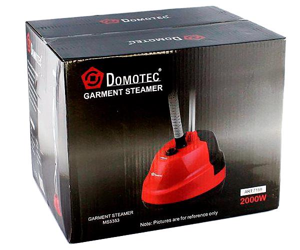 Відпарювач вертикальний Domotec MS-5353 зі стійкою для одягу 1,6 л 2000 Вт Червоний (MS-5353_1247) - фото 4