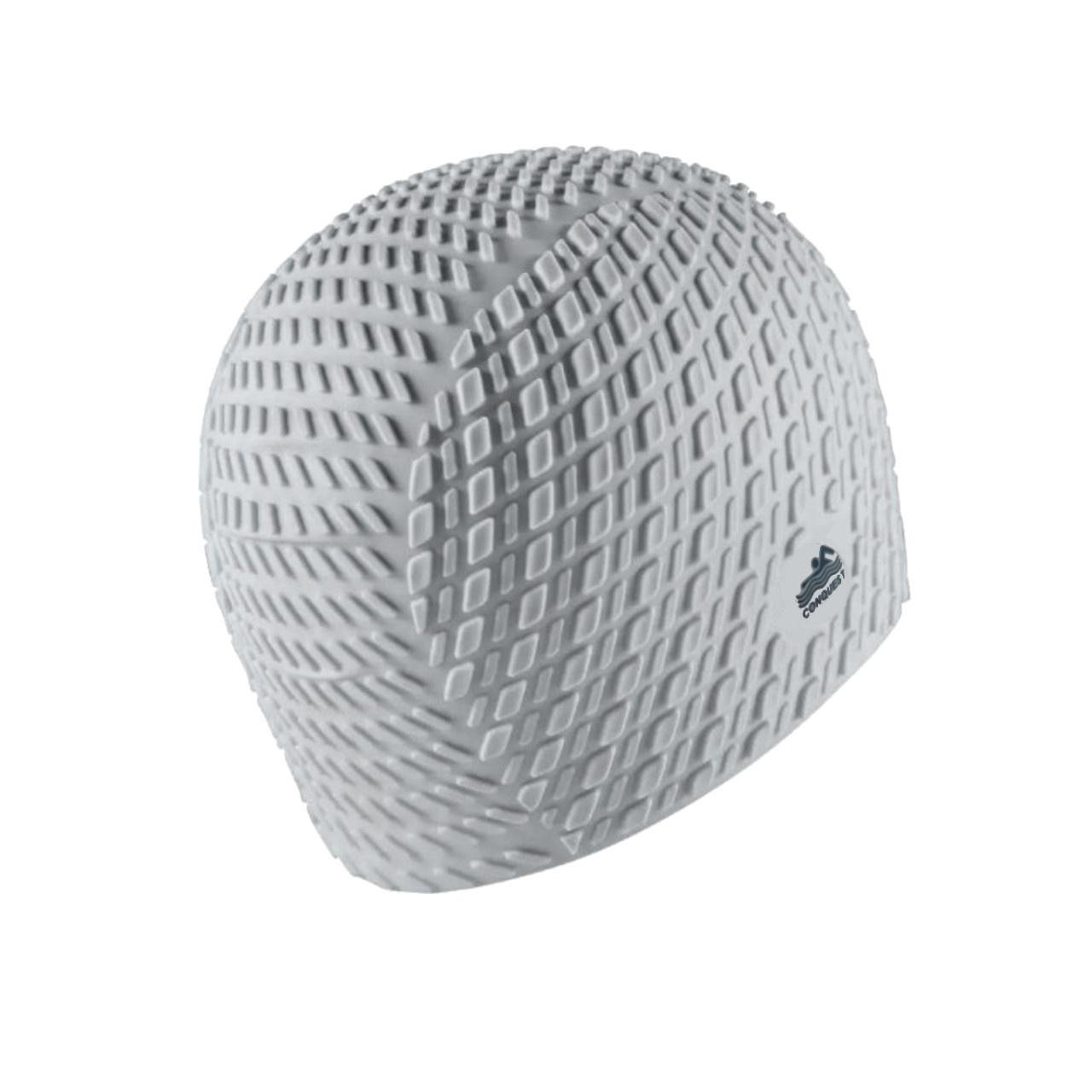 Шапочка для плавання Conquest силіконова Gray - фото 1