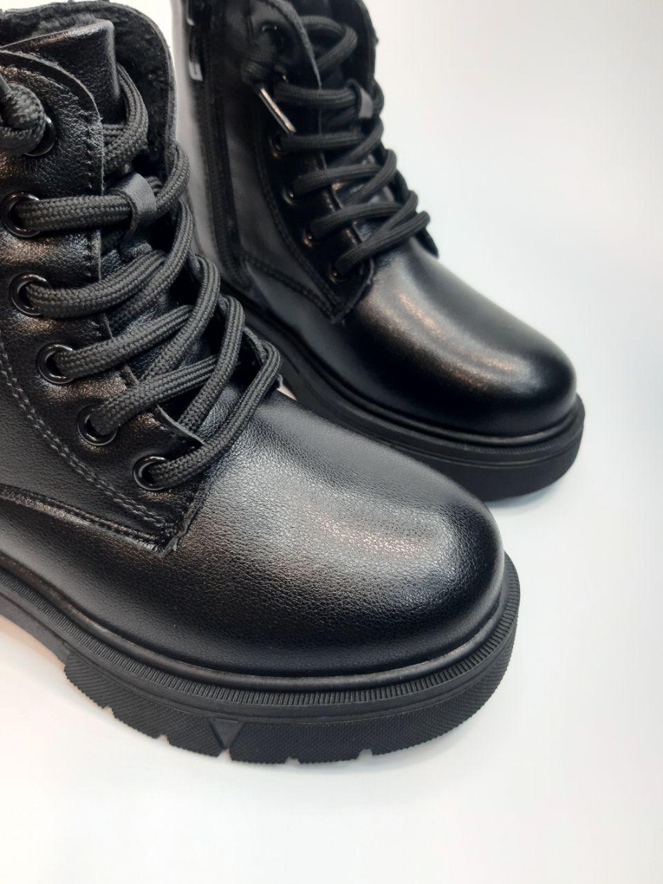 Ботинки зимние Apawwa для девочки р. 32 20 см Черный (5035 black) - фото 4 Ботинки зимние Apawwa для девочки р. 32 20 см Черный (5035 black) - фото 4