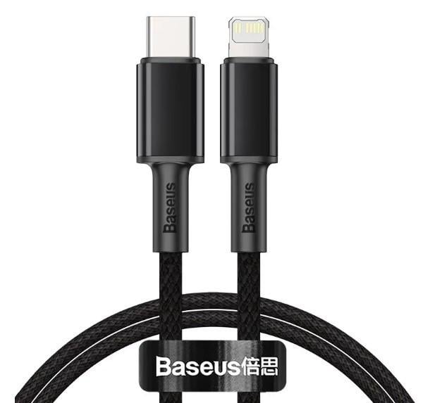 Кабель BASEUS High Density Braided Type-C to Lightning PD 20 W 1 м Черный (1800345432)