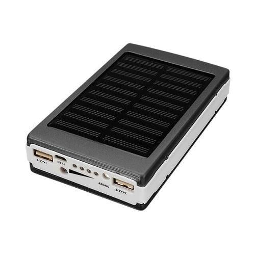 Повербанк Camping lamp solar 36000 mAh із сонячною батареєю та ультрафіолетовим ліхтариком 12х7,5х2,5 см Чорно-білий (124-14-11355-1)