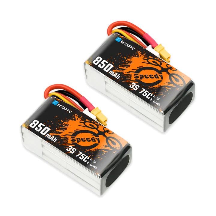 Аккумуляторная батарея для дрона BETAFPV 850mAh 3S 75C Lipo Battery 2 шт