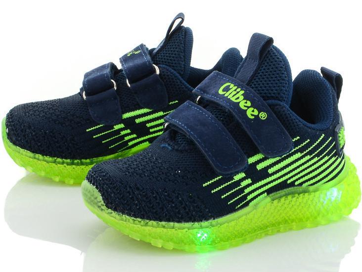 Кросівки на силіконовій підошві Clibee NF865-blue-g р. 24 Синій