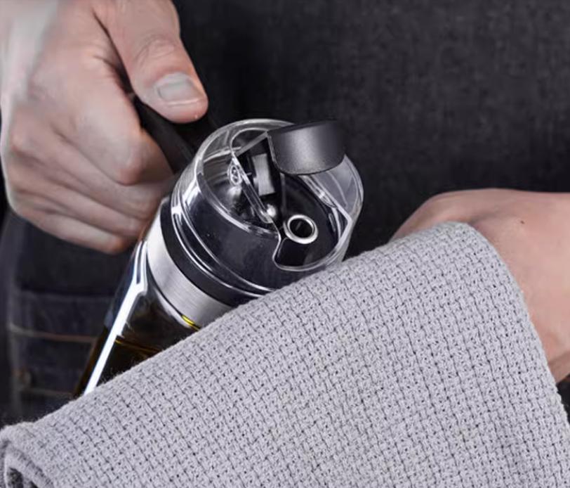 Бутылка для масла и уксуса с дозатором стеклянная 650 мл с мерной шкалой (ОДКБ-937-3) - фото 3