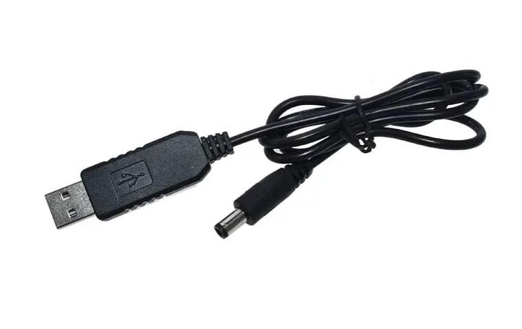 Кабель-переходник USB to DC 5,5х2,5ММ 5-12V