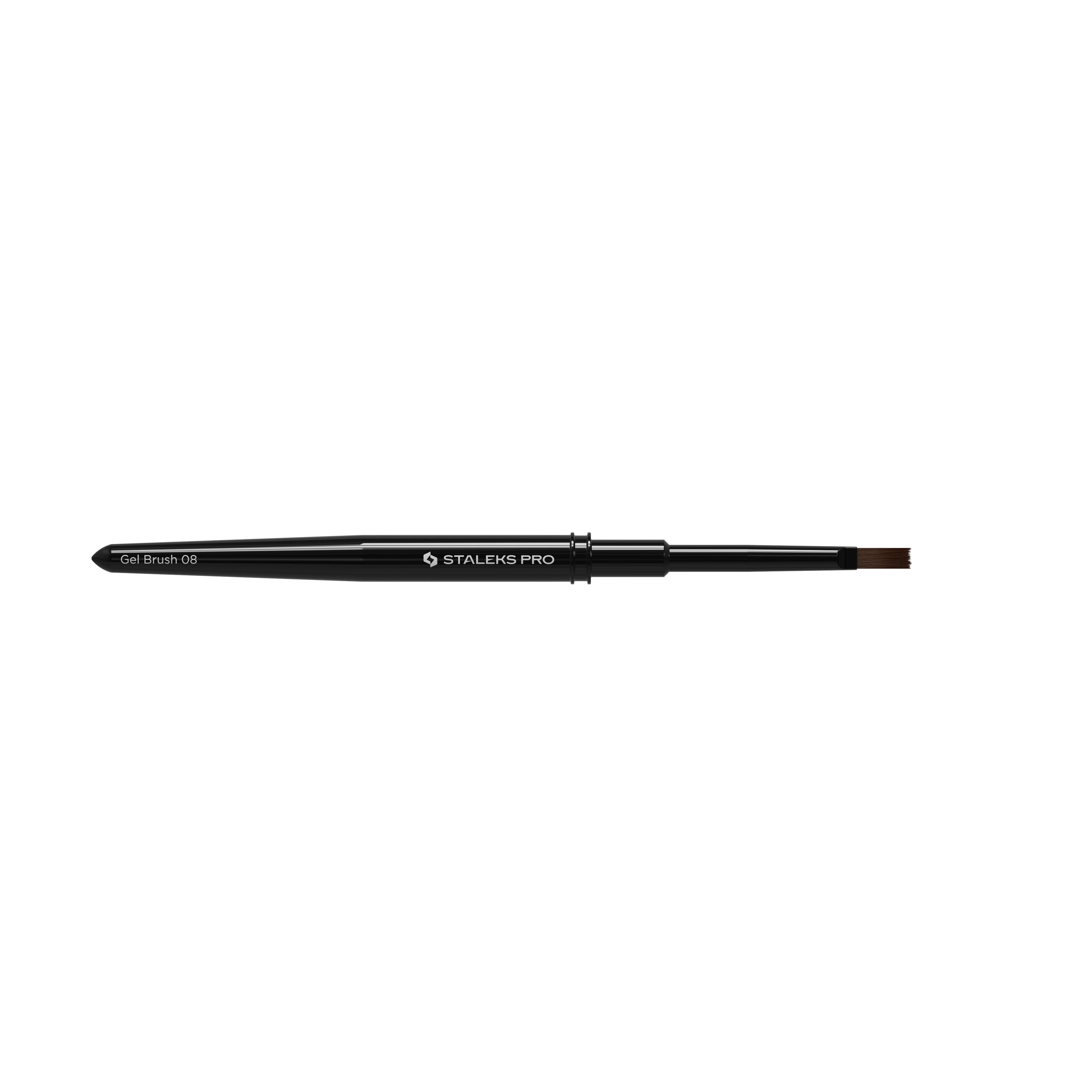 Кисточка для геля прямая STALEKS EXPERT 6х10 мм (NBE-08)