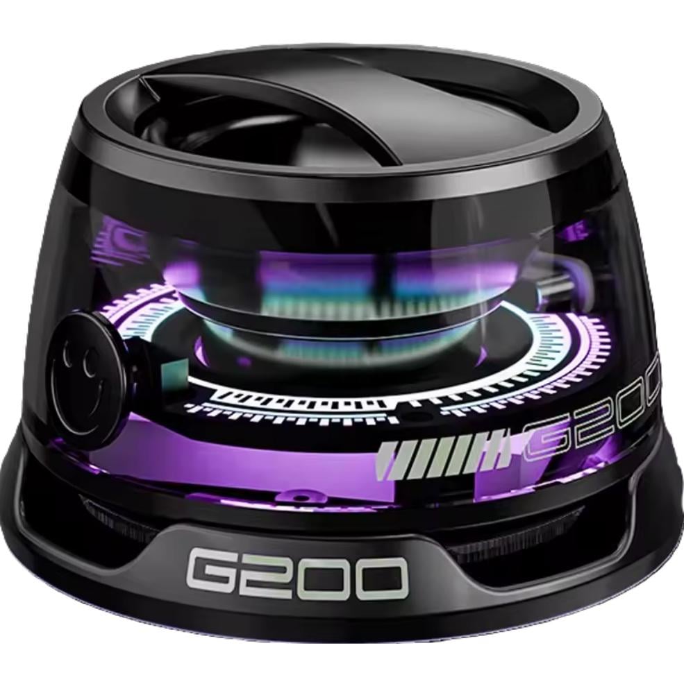 Колонка G200 with RGB Color Light and Phone Holder for Ios IPX5 BT5.0 TWS RGB 7h Black