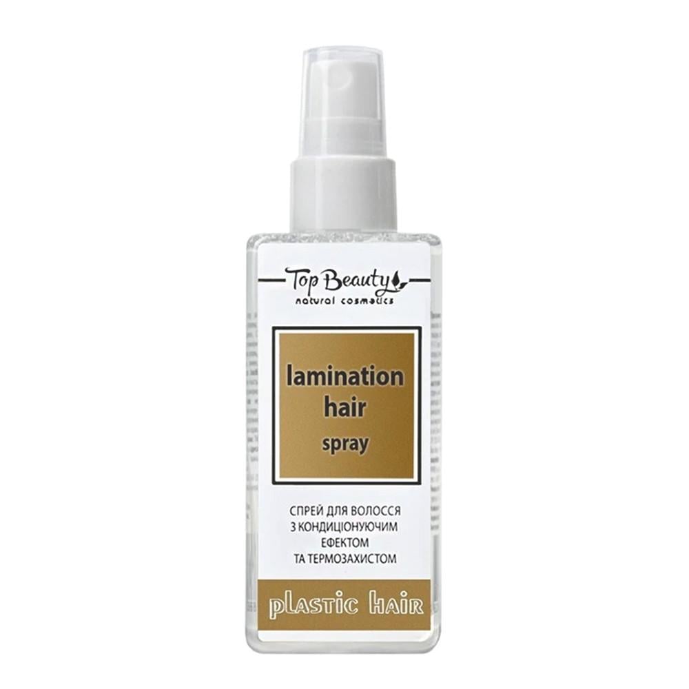Спрей-термозащита для волос Top Beauty Lamination Hair Spray plastic hair с эффектом ламинирования 125 мл (1905658979)