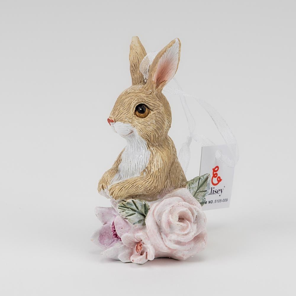 Подвесная статуэтка Кролик в цветах 8 см (5105-009)