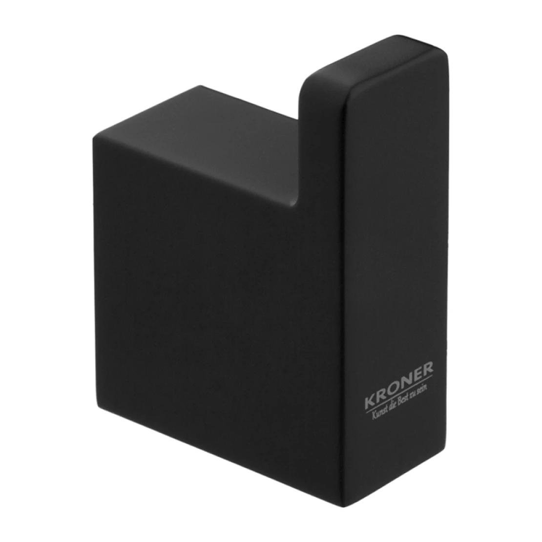 Крючок настенный Kroner Edelstahl Kubus CV025645 одинарный Черный (134714)