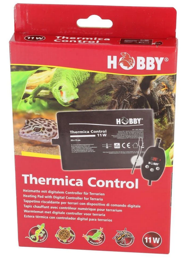 Мат нагревательный с контроллером водонепроницаемый Hobby Thermica Control 11W IP67 20x15 см (HB37125)