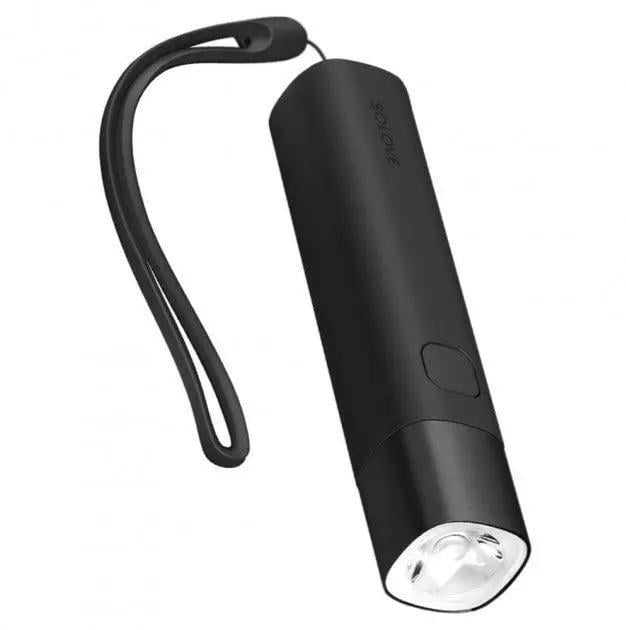 Фонарик-повербанк Solove Portable Flashlight Mobile Power X3S TYPE-C Interface 3000 mAh Black (106507) Фонарик-повербанк Solove Portable Flashlight Mobile Power X3S TYPE-C Interface 3000 mAh Black (106507)