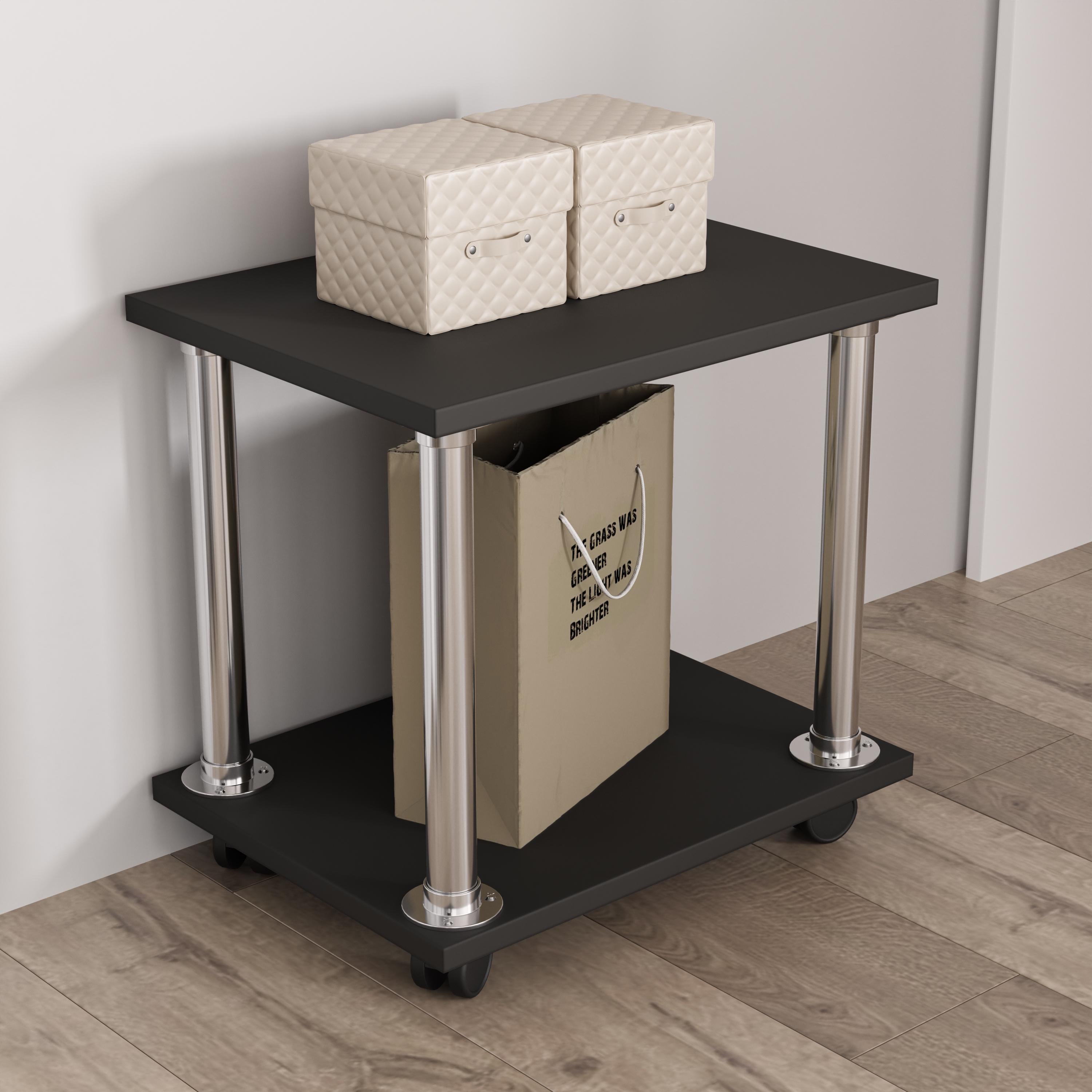 Журнальный стол на колесиках MNK-06 400x300x384 мм Антрацит