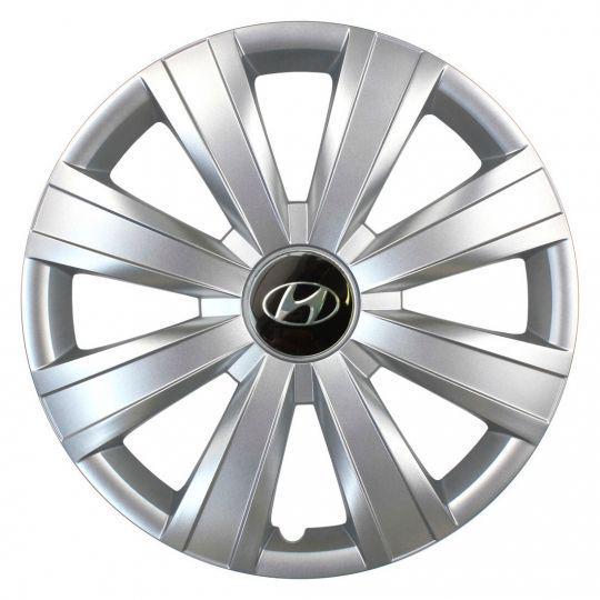 Автомобильные колпаки SKS 328 R15 с логотипом Hyundai 4 шт. Серебристый