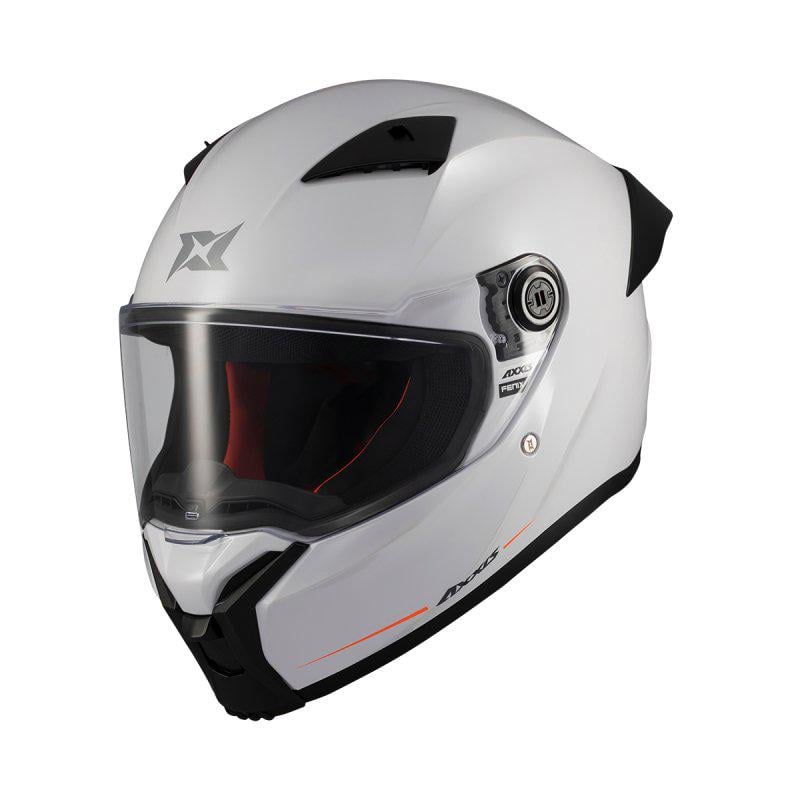 Мотошлем Axxis FENIX SOLID A0 2XL Gloss White (47576) - фото 2