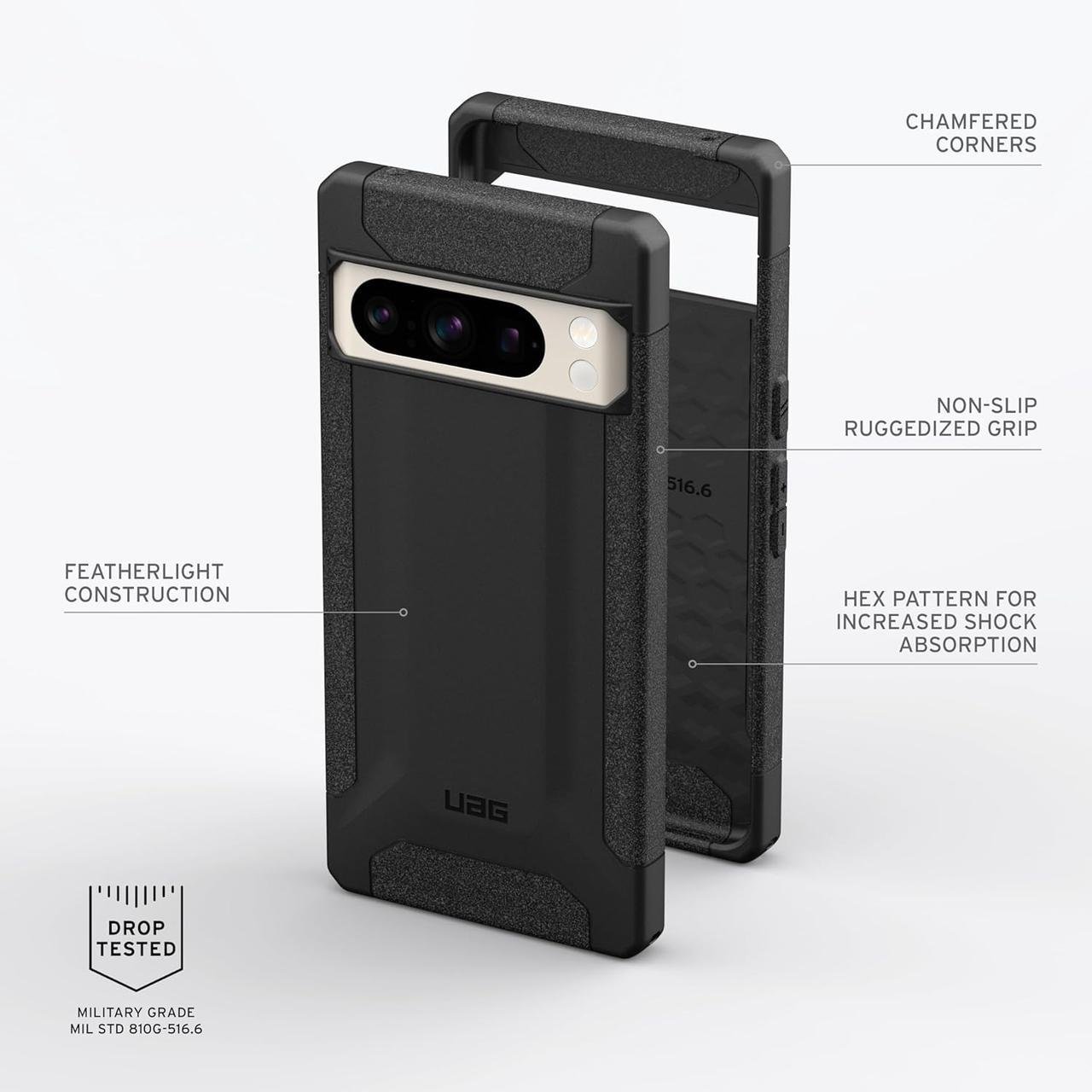 Чехол UAG - Google Pixel 8 Pro Scout - Black - фото 5