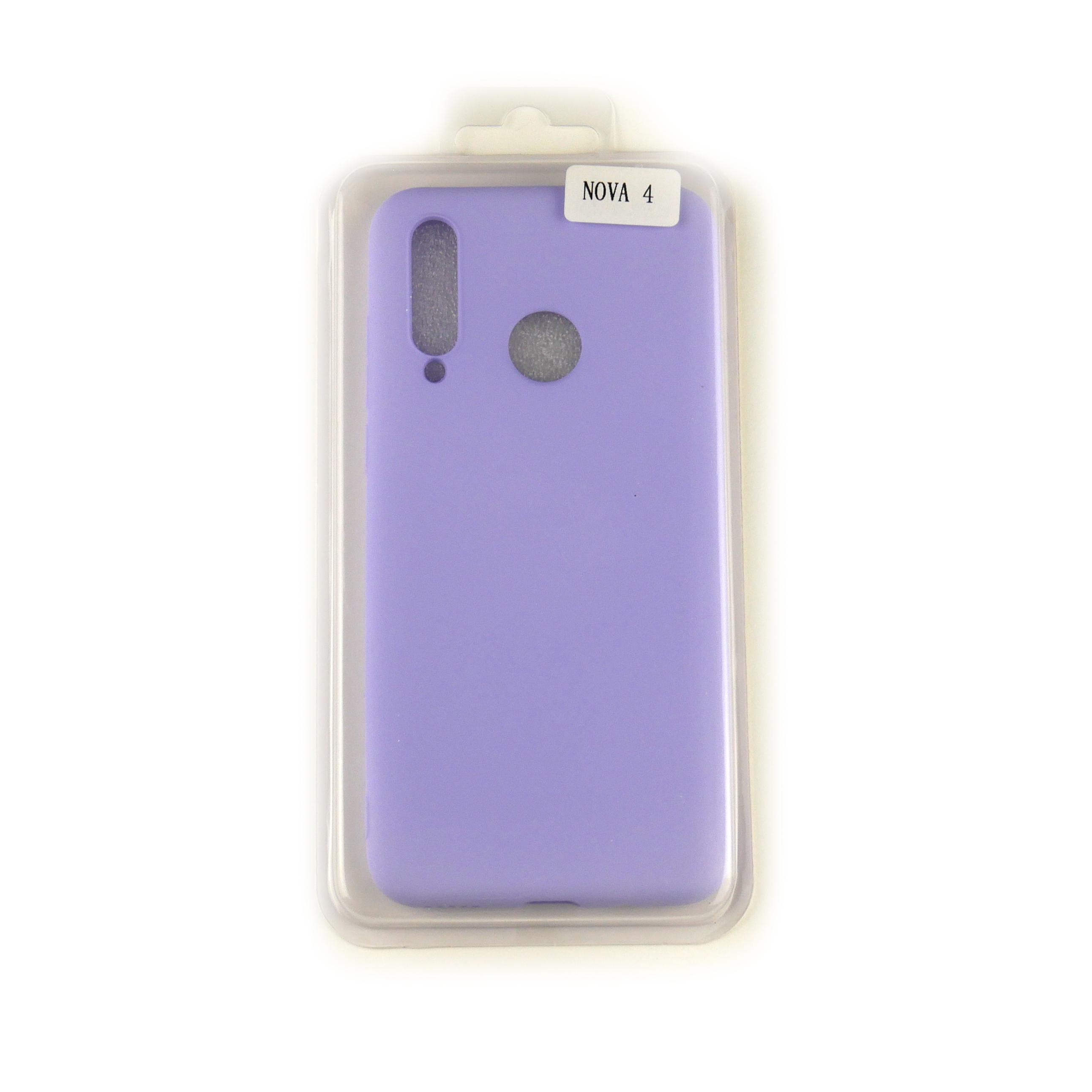 Чехол Silicone Case Full Cover Huawei Nova 4 Лавандовый