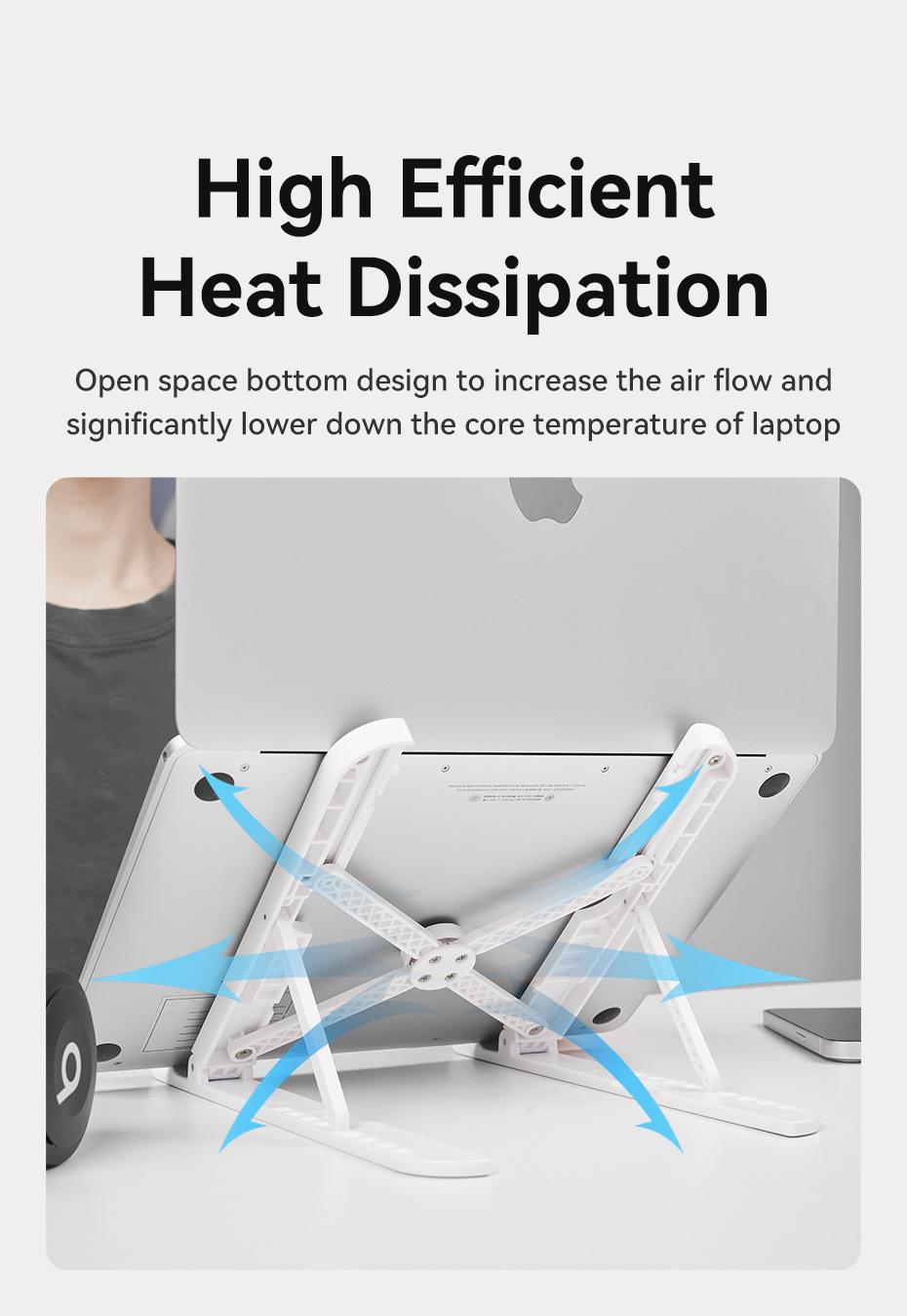 Підставка Vention для ноутбуку складана Білий (KDNW0) - фото 7