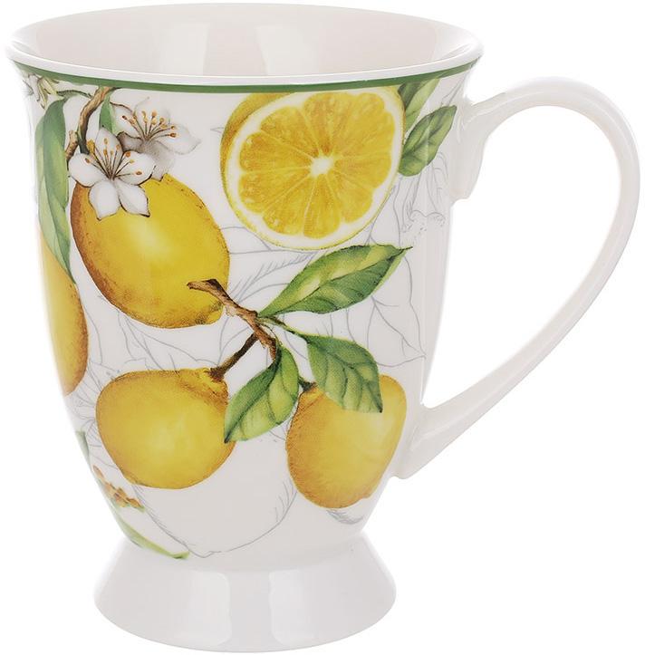 Кружка фарфоровая Сицилийский Лимон 300 мл - фото 1 Кружка фарфоровая Сицилийский Лимон 300 мл - фото 1