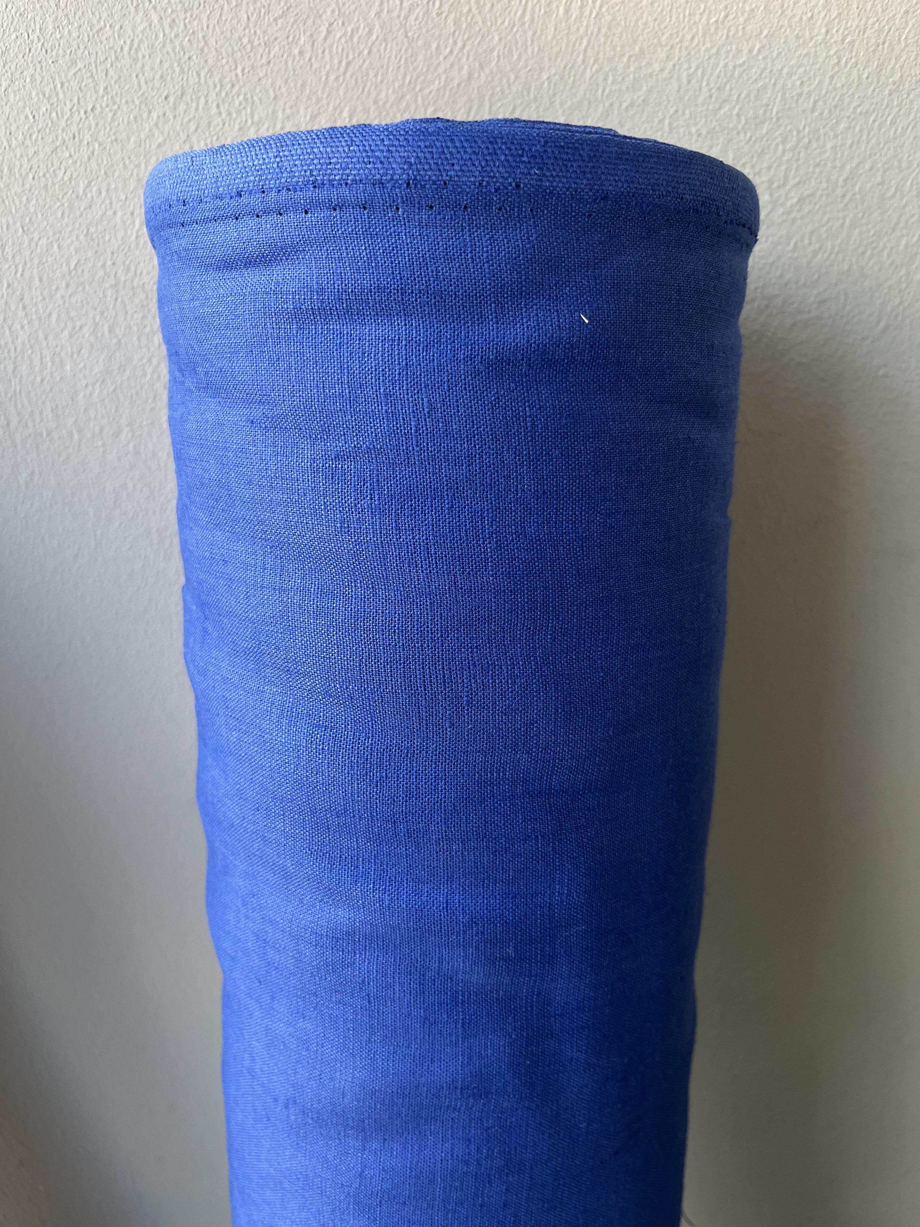 Ткань костюмная смягченная Linen Plus 100% лен 143 см 194/1560 Электрик