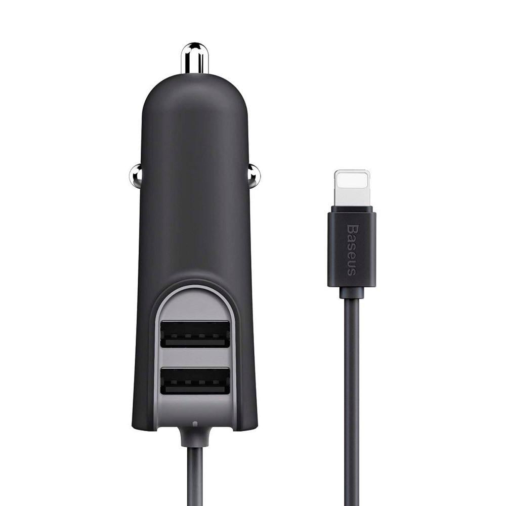 Автомобільний зарядний пристрій BASEUS Energy Station with cable Apple 1 m 2USB 5,5 A - фото 6