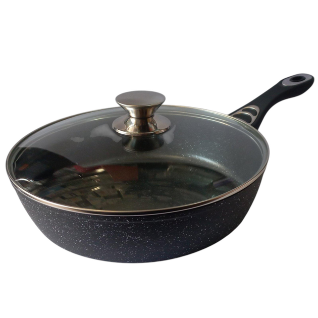 Сковорідка з кришкою Benson BN-483 Чорний (GR-05264) - фото 3 Сковорідка з кришкою Benson BN-483 Чорний (GR-05264) - фото 3