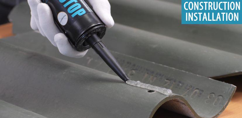 Герметик з пістолетом Fome Flex Aquastop каучуковий посилений волокнами 300 мл/12 шт. Прозорий (01-4-2-009-12) - фото 5