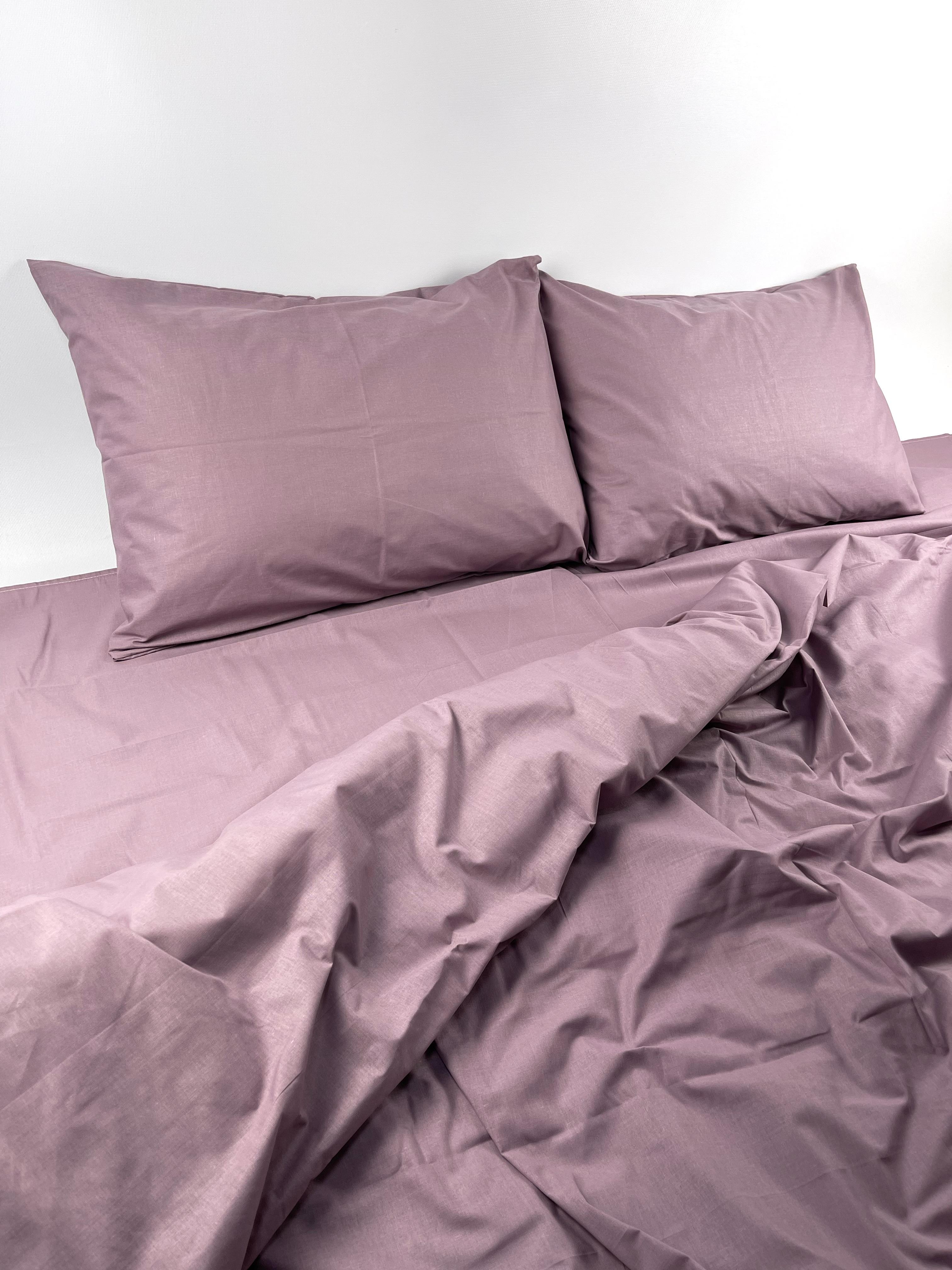 Комплект постельного белья Ватин Голд-Lux евро Сливовый (14711884)