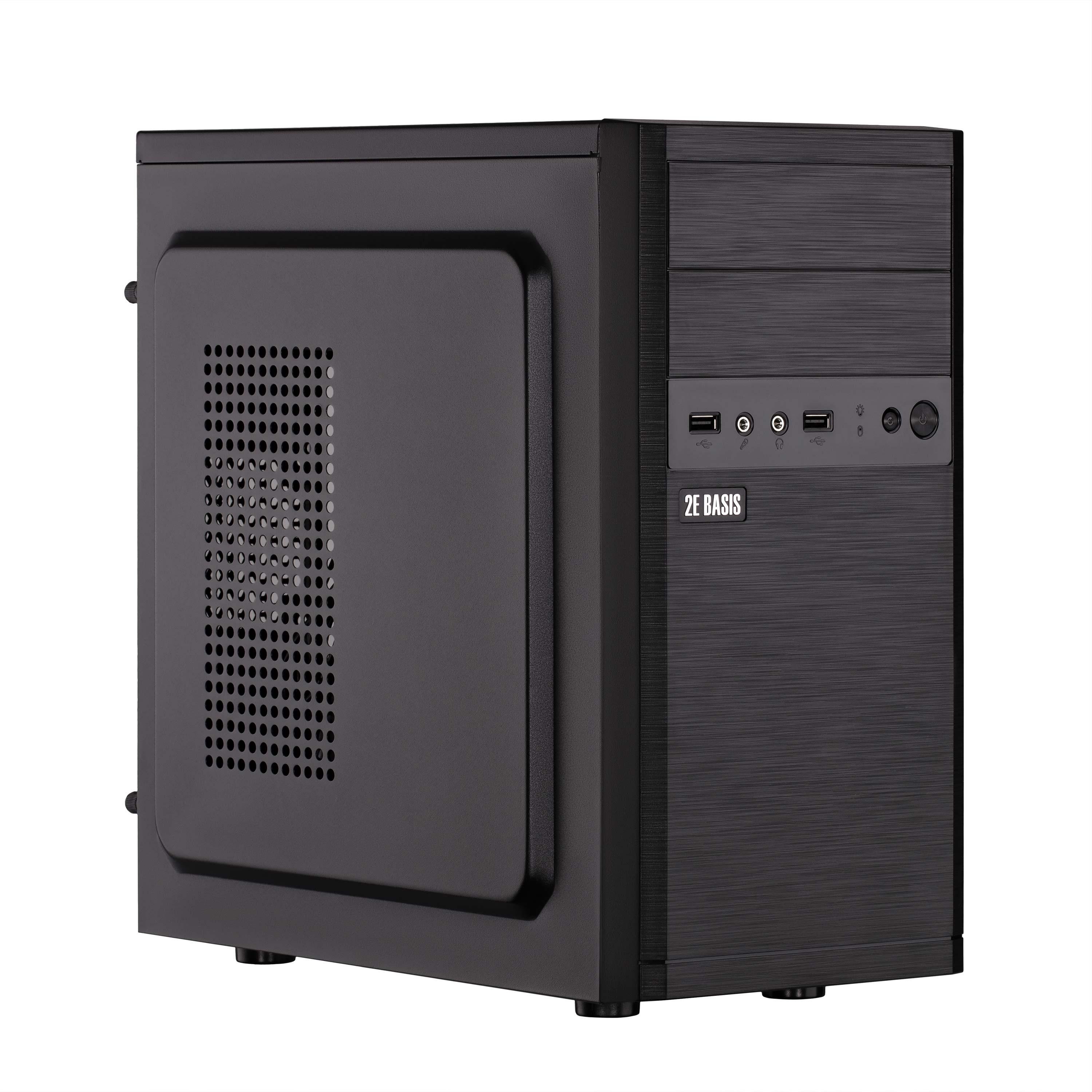Корпус для комп'ютера 2E Basis RD863-400 Mini Tower mATX блок живлення 400 Вт Чорний (2E-RD863-400)