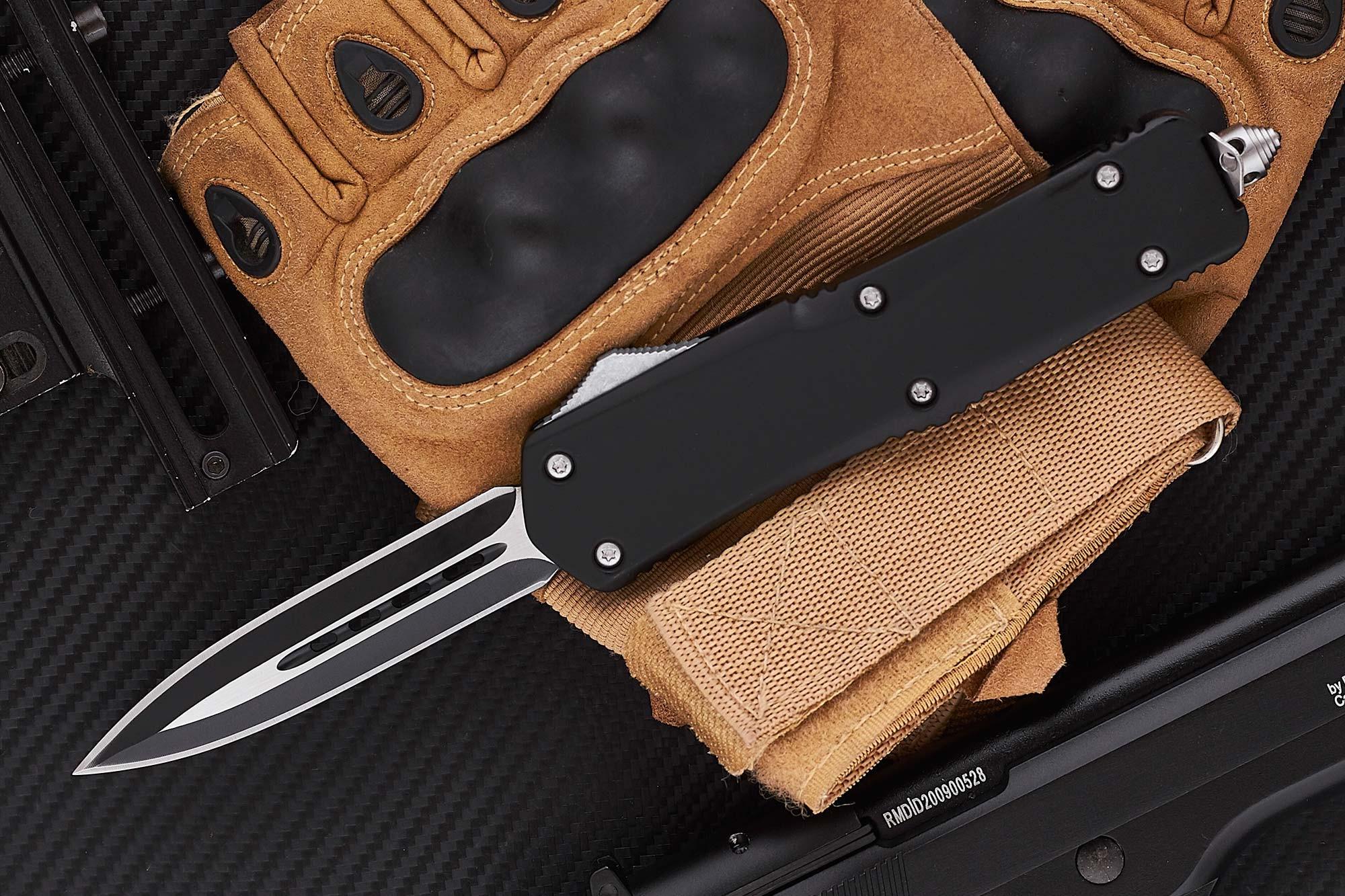 Ніж викидний автоматичний фронтальний цільнометалевий (23931062)