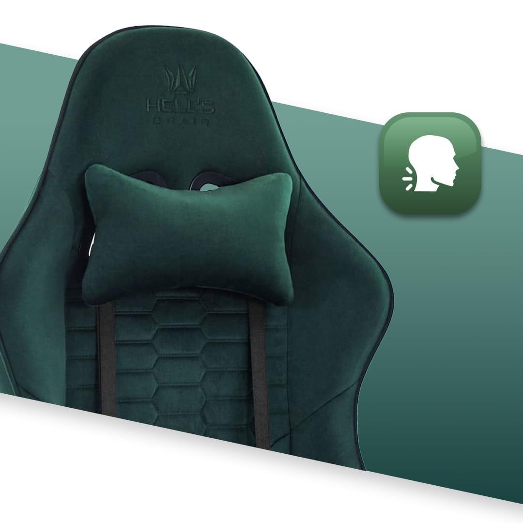 Крісло ігрове Hell's HC-1000 тканина Green - фото 6