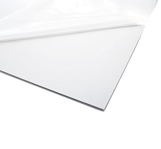 Полистирол HIPS J511 матовый/глянец Quinn 03x250x400 мм Белый