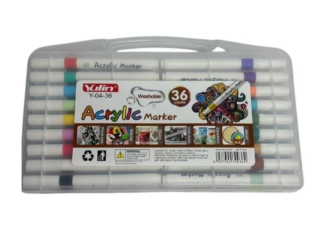 Набор акриловых маркеров Acrylic Marker Y 04 36 шт. (24869586)
