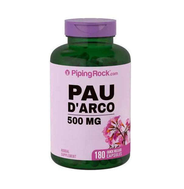 Препарат антипаразитарный Piping Rock Pau d'Arco Inner Bark 500 mg 180 Caps