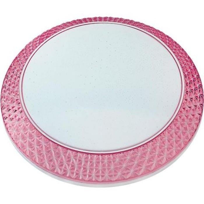 Светодиодный светильник потолочный декоративный Horoz Electric 48W 6400К IP20 Phantom-48 Розовый